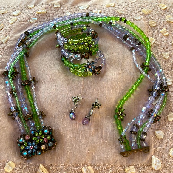 Sweet Romance Necklace/Bracelet/Earrings Set - Picture 1 of 6